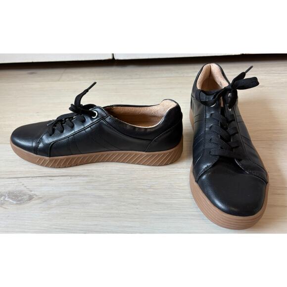 SOUL Naturalizer Neela Black Sneakers Women 8 1/2 Lace Up - Picture 2 of 4